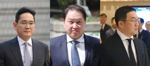 "법원으로 간 회장님"···삼성·SK·LG 오너, 내달 말 주요 재판 앞둬